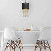 Almeria Black/Gold 1Xe27 Hanging Lamp