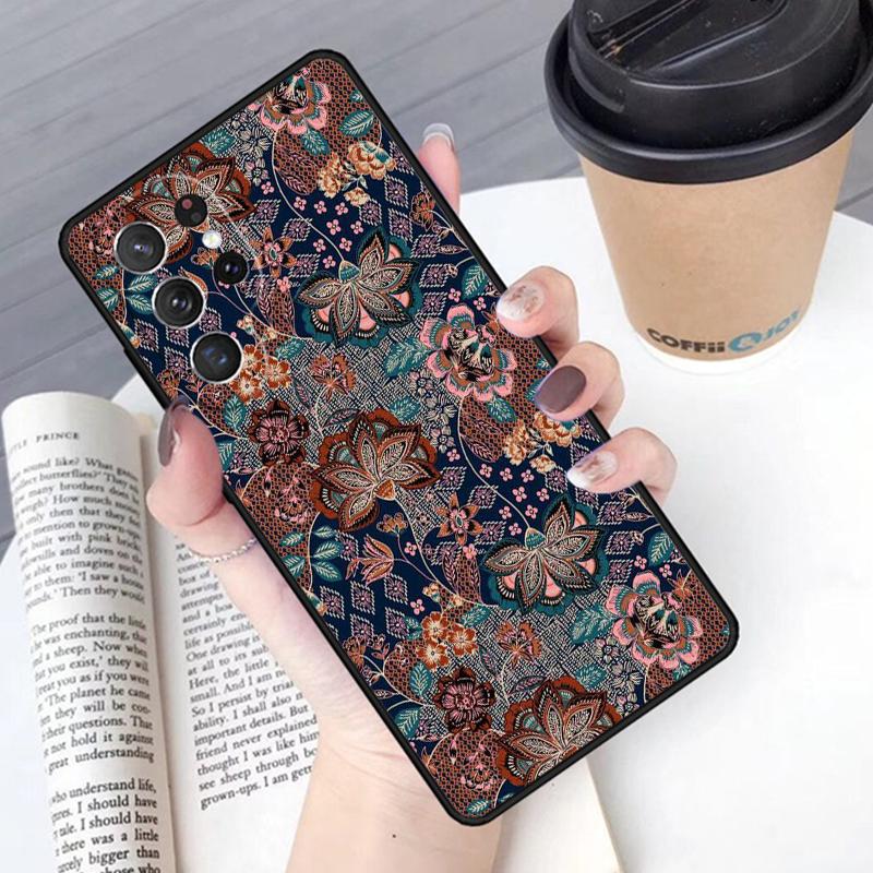 Чехол для телефона с узором Батик Для Samsung Galaxy S24 S25 Ultra S21 S22 Ultra S10E Note 10 Plus Note 20 FE S23