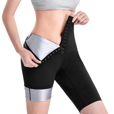 Sawaiko Сауна Шорты для тренировок с обильным потоотделением с регулируемым спортивным теплом и сауной, легкие женские шорты для фитнеса и йоги, крючки, влагоотводящие