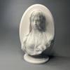 Винтажная римская фигуративная скульптура абстрактный veiled женский бюст статуэтка книжная полка орнамент ремесленная фигурка для дома эстетический декор