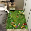 Ковер для дома в деревенском стиле, гостиная, диван, журнальный столик, балкон, коврик для пола, зеленый прямоугольный ковер