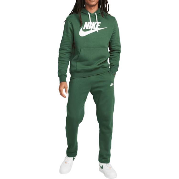 Nike Casual Pants Men's Green Thickened And Fleece Lined Other BV2708-323