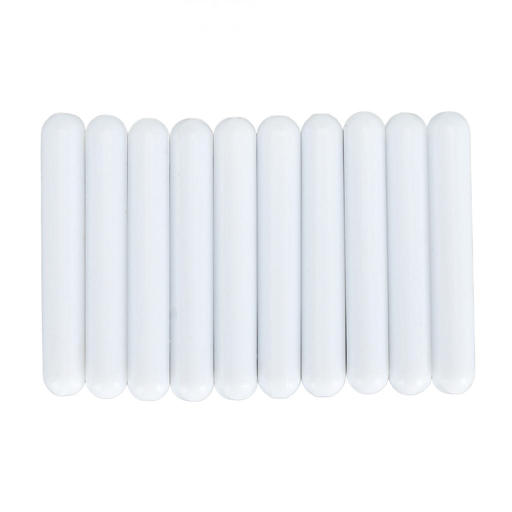 10pcs Magnetic Stir Bar Professional 60x9mm Coating PTFE Magnetic Stir Rod for Laboratory White