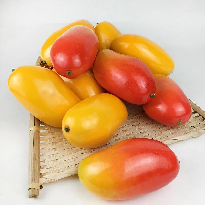 Simulation Fruit Mango Artificial Mangoes Model Enlightenment Teaching Aids Fruit Shop Showcase Window Photography Props