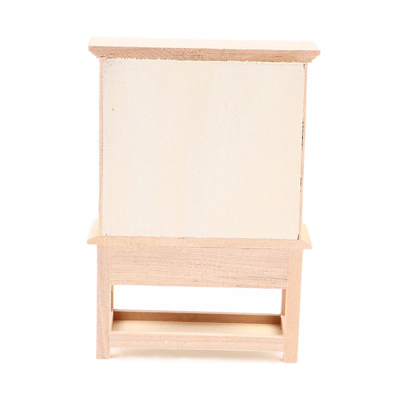 1:12 Миниатюрный деревянный стеллаж для кукольного домика Модель книжного шкафа Мебель Аксессуары