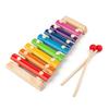 Kids Musical Instrument Wooden Xylophone Twisting Worm Rainbow Tower Clock Shape