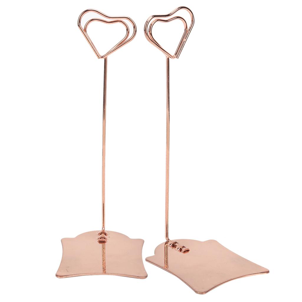 2 шт. держатель для номера стола многоцелевой прочный зажим для именных карточек для свадебной вечеринки в офисе розовое золото