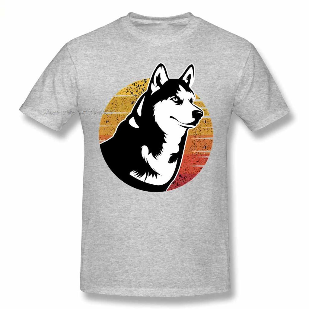 Животные Хаски Ретро Хаски Хаски Подарочные футболки с собаками Женская футболка унисекс Хлопковые летние футболки с короткими рукавами Футболки с графикой