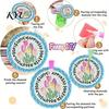 Handmade Cup Mats 6 Pcs Tulip Flower Faux Diamond Art Painting Coasters Kit, DIY Rhinestone Personalized Gift for Friends Coaster Set with Beads