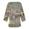 Women's Casual Fashion Retro Printed Lightweight Medium Length Jacket Cardigan