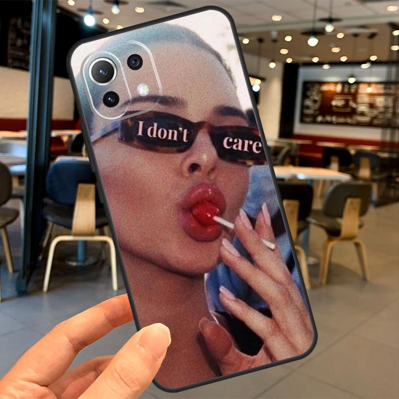 I don't care Case For Xiaomi 14T 11T 12T 13T Pro 13 14 15 Ultra POCO X7 Pro X3 X5 X6 F5 F6 M6 Pro Coque