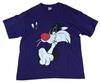 [USED] Made In USA 90s Looney Tunes T-shirt, Sylvester and Tweety, Purple