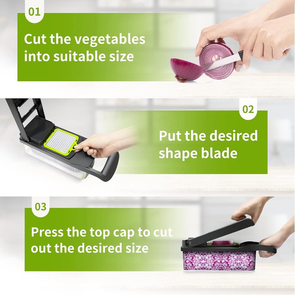 Измельчитель овощей, ломтерезка-мандолина, многофункциональная нарезка для салата, картофеля, моркови, чеснока