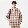 Autumn Long-sleeved Plaid Shirt Men's and Women's Korean Version Loose Casual Jacket Couple Versatile Shirt