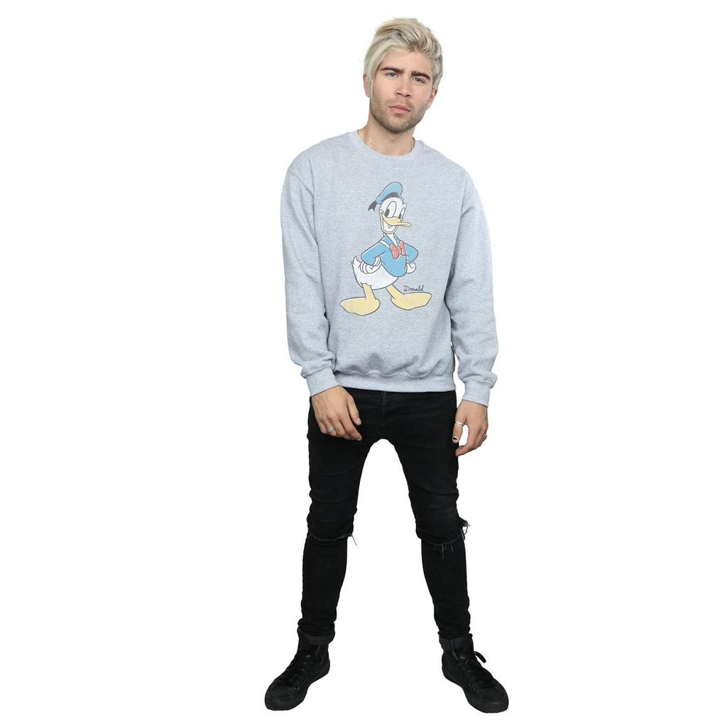 Disney Mens Donald Duck Classic Donald Sweatshirt