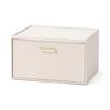 Francfranc Embossed Stacking Drawer Medium, Ivory, Storage Box, Drawer Type