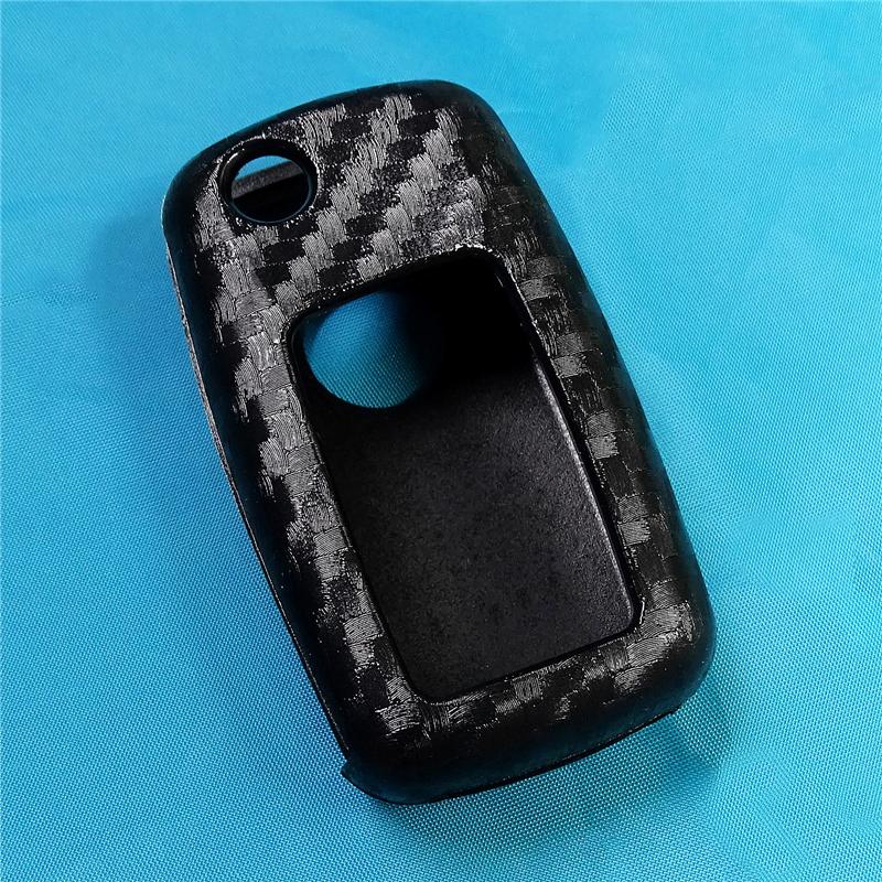 Автомобильный Стайлинг, чехлы для авто ключей для Volkswagen Polo Tiguan VW Passat для Skoda, автомобильный Стайлинг, аксессуары из углеродного волокна