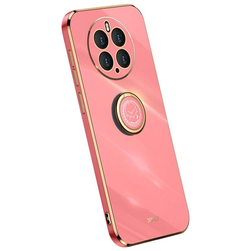 Чехол XINLI с подставкой для телефона Huawei Mate 50 Pro 4G, Гальванизированная ударопрочная ТПУ задняя крышка
