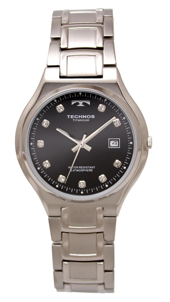 Titanium Date Watch T9B88IB Silver [Technos] Men's