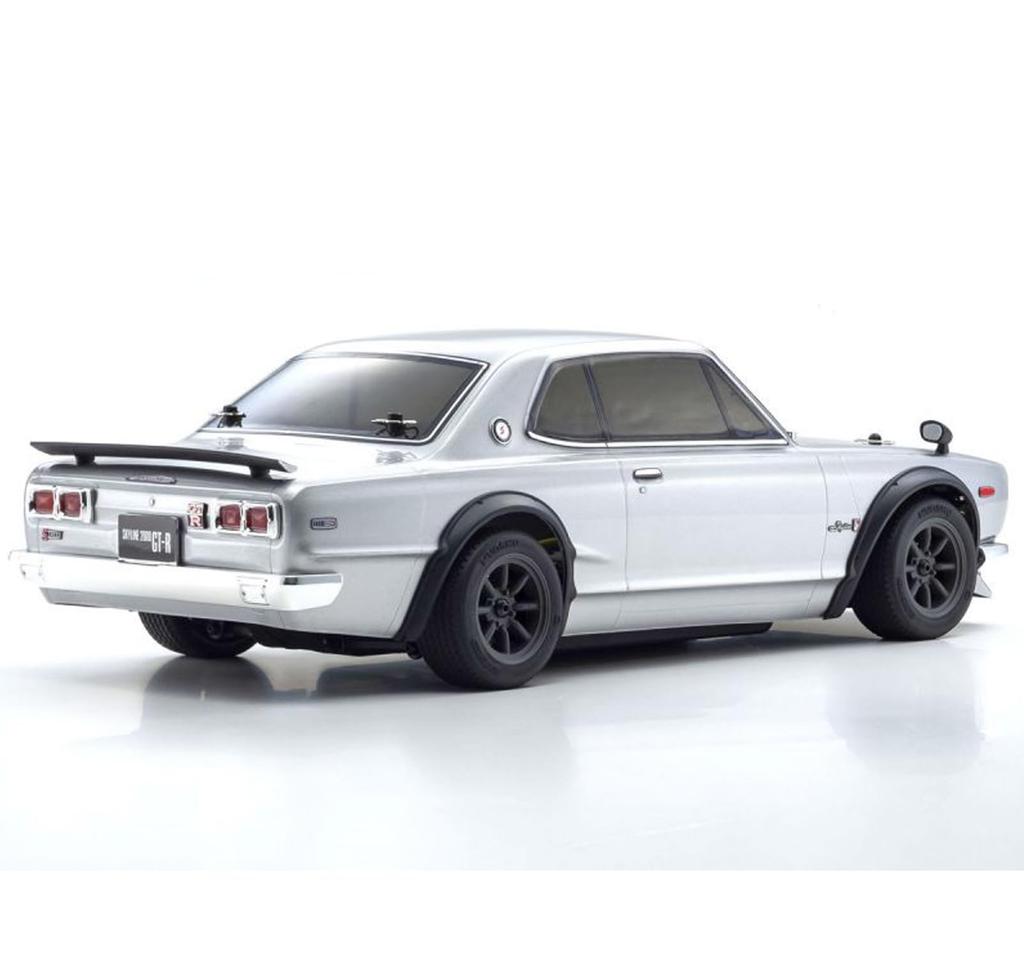Kyosho 1/10 EP 4WD Fazer Mk2 FZ02 Nissan Skyline 2000GT-R (KPGC10) Tuned Version Silver Electric Radio Control Model 34425T1C
