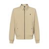 Polo Solid Color Logo Embroidered Zip-Up Casual Long Sleeve Jacket Men Jackets Khaki 710832229-007