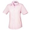 Premier Womens/Ladies Poplin Short-Sleeved Blouse