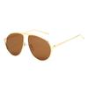 New Luxury Oversized Aviator Women Sunglasses Retro Metal Design Hip Hop Punk Style Fashion Trend Men Sun Glasses Uv400