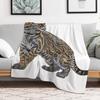 Ocelot Throw Blanket Cozy Warm Blanket for Bed Room Decor