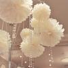 8pcs Wedding Decorative Paper Pompoms Pom Poms Flower Balls Party Home Decor Tissue Birthday Christmas DIY Decoration