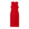Женское sleeveless midi платье в европейском и американском стиле с поясом - Сексуальный круглый вырез для весны