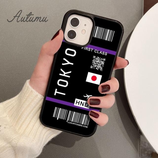 Милый чехол для телефона с билетом на самолет первого класса для iPhone 11 12 13 14 Pro Max mini XR XS SE 2020 7 8 Plus Samsung Galaxy S21 S22 чехол