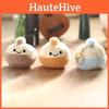 Steamed Bun Plush Keychain Pp Cotton Stuffed Short Plush Decor For Backpacks
