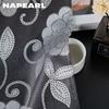 1PC NAPEARL 70-80% Blackout European Luxury Curtain Head, Tassel Double-layer Jacquard Curtain for Bedroom Living Room Home Decor