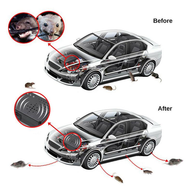 Lvye 12V автомобильный двигатель крыса грызун куница ультразвуковой репеллент шоковый отпугиватель мышей