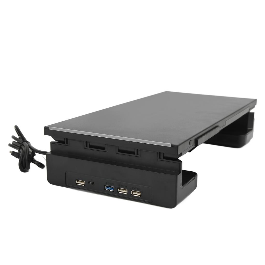 Подставка для монитора RGB складная регулируемая длина USB3.0 зарядка настольная подставка с ящиком для хранения