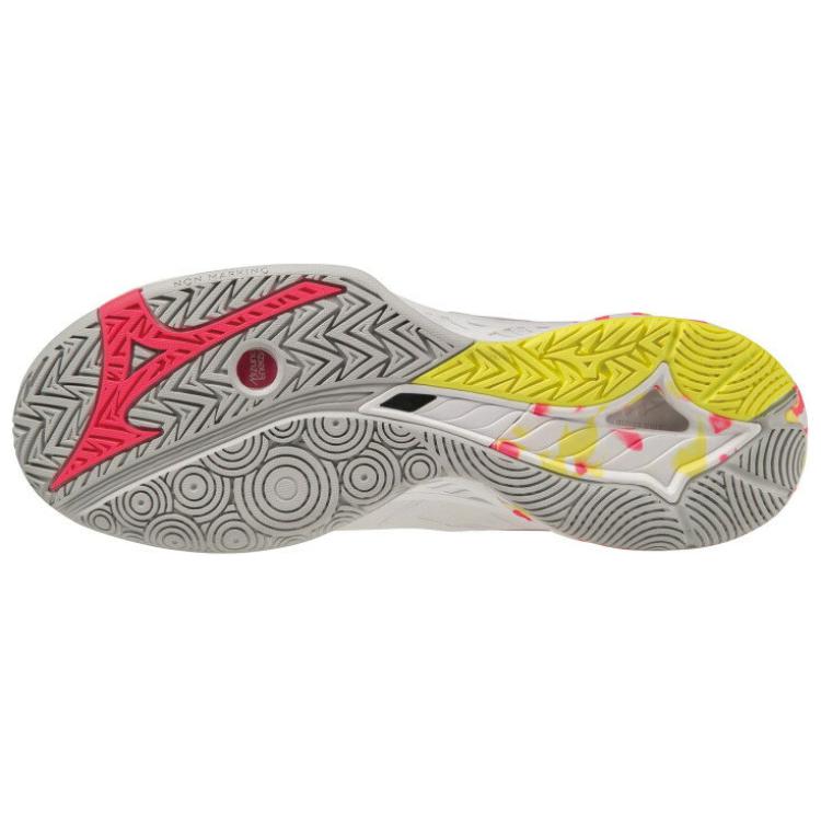 Mizuno Кроссовки для бадминтона Wave Fang 2, амортизирующие, износостойкие, низкие, унисекс, белые 71GA231222
