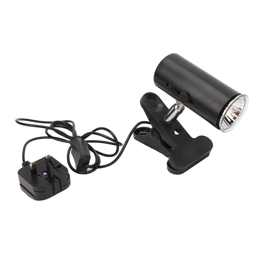 UVA UVB Reptile Light Bulb 50W Full Spectrum Sun Lamp Sunbathe Heat Lamp with Clamp for Amphibians