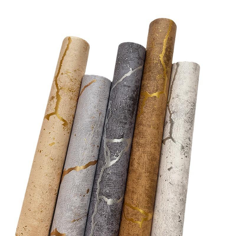 Marble wallpaper home decoration cement concrete texture wallpaper roll living room bedroom shop