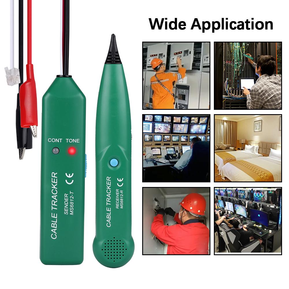 Детектор локальной сети 100 Гц-300 кГц диагностические инструменты приемника устройство проверки целостности 1,5 кГц передатчик MS6812 кабельный трекер