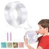 Make Fun DIY Nano Tape Transparent Blowable Bubble Tapes Kit Double-Sided Adhesive High Sticky Bubble Blowing Pinching Nano Tape