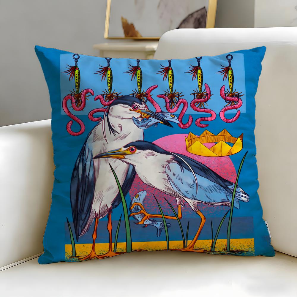 popular fashion brand Heron Preston Cushion Cover Soft EasyWash Pillow Case Versatile for Couch Bed Travel and Office