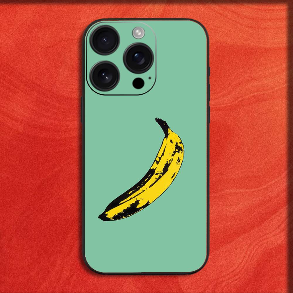 A-Andy W-Warhol Art Banana Phone Case For iPhone 16,15,14,13,12,11,Pro,XS,Max,XR,Plus,E,Mini Black Shockproof Cover