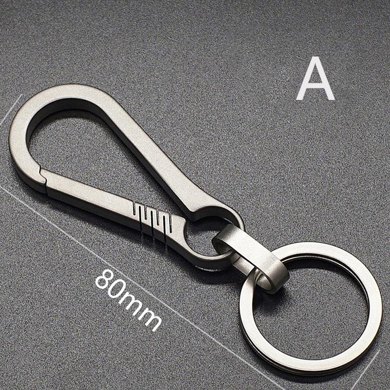 Titanium Buckles Outdoor Tool Titanium Alloy Keychain Tiranium Buckle Key Ring