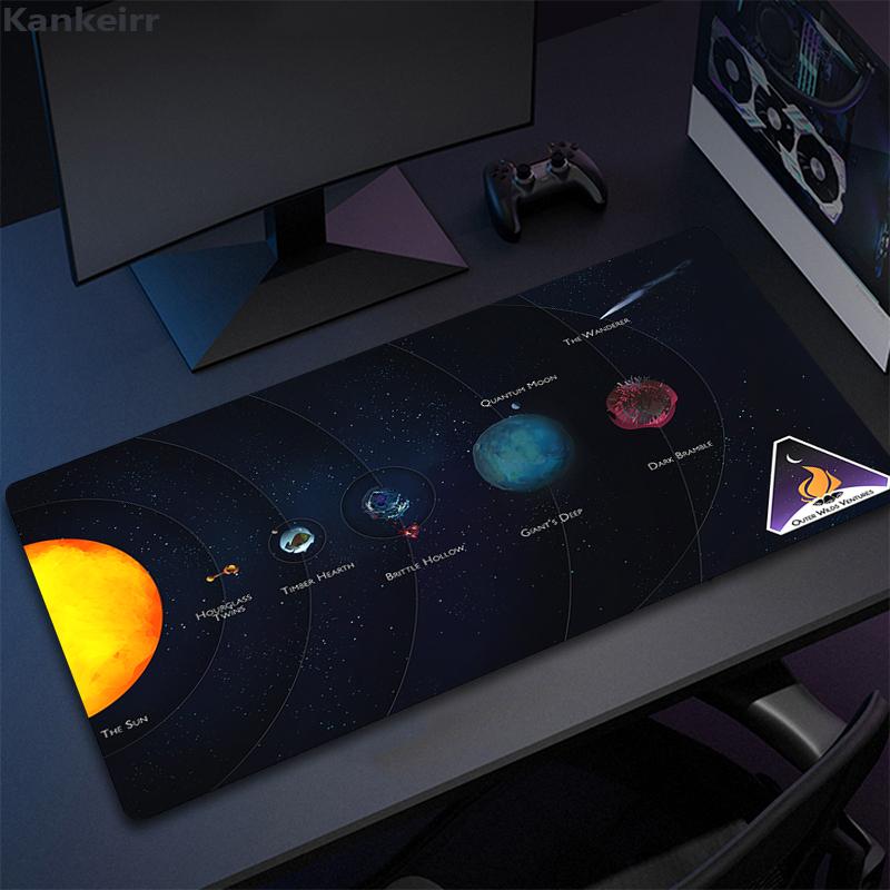 Игровой коврик для мыши PC Геймерский коврик для мыши Outer Wilds Нескользящий коврик Настольный коврик Компьютерные столы Офисные аксессуары Коврик для мыши Клавиатурные коврики XL
