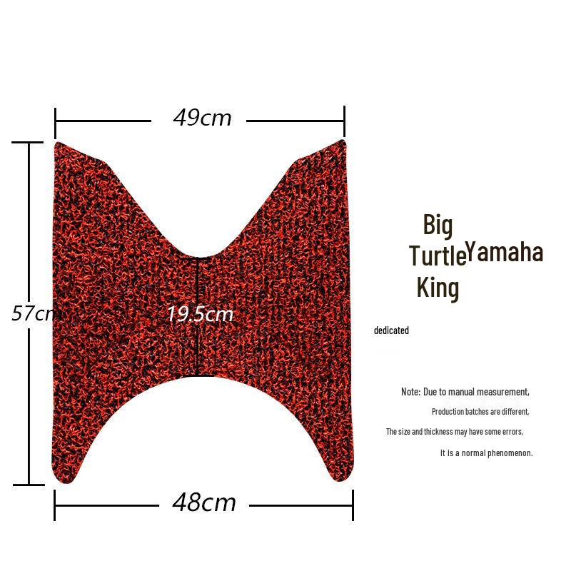 Big Turtle King Electric Motorcycle Non-Slip, Rainproof Foot Pad Silk Ring