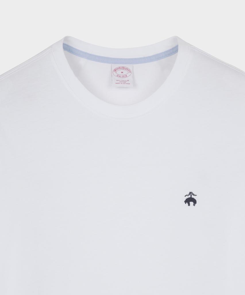 Футболка BROOKS BROTHERS Supima с логотипом Golden Fleece (белый) (Bbnpmm5192A)