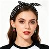 Polyester Polka Dots Triangle Scarf Thin Head Wraps Stacked Wear Foulard Hair Band  Travel Matching