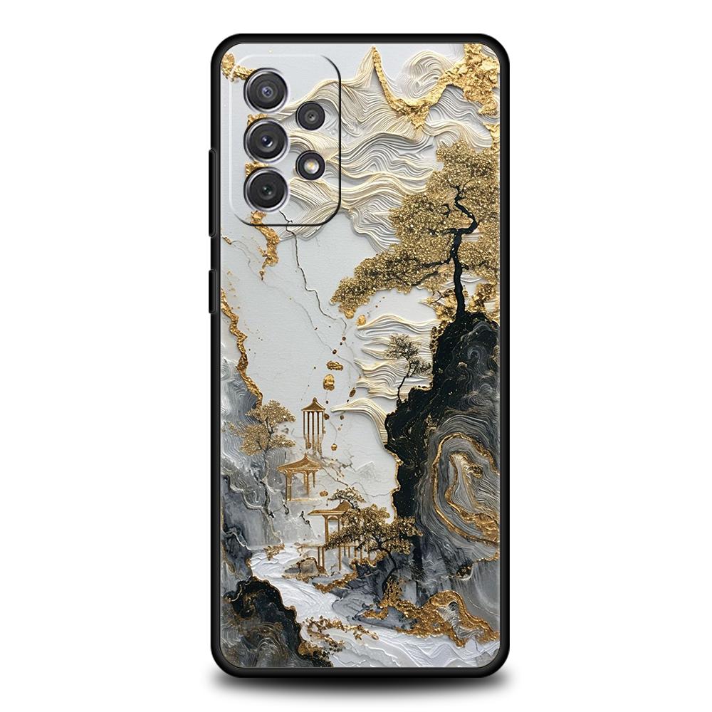 Landscape Painting Phone Case for Samsung Galaxy A15 A14 A25 A54 A34 A51 A71 A72 A73 A32 A52 A52S A11 A21S A31 A41 5G Soft Shell