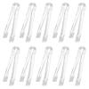 10 Piece Clear Mini Ice Clamps Sugar Clip Kitchen Utensils Buffets Serving Tongs For Party BBQ Bar Accessories