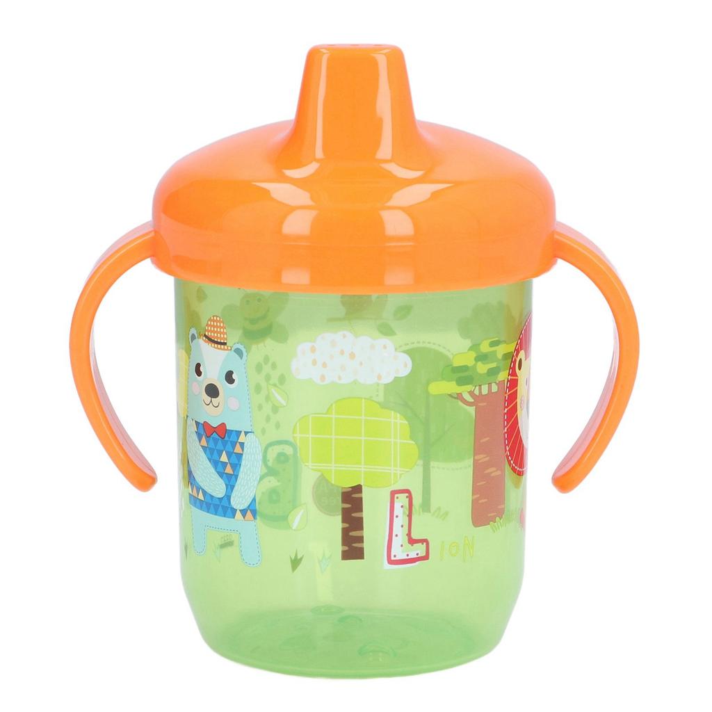 Поильник-непроливайка для младенцев, портативный, с рисунком животных из мультфильмов, детский, непроливающийся, подарок на день рождения, 260 мл